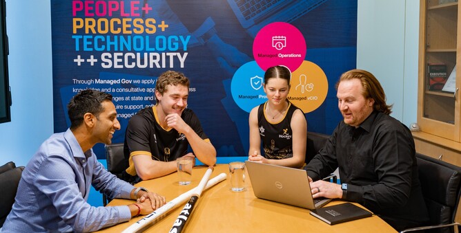 Managed IT team and Hockey WA players