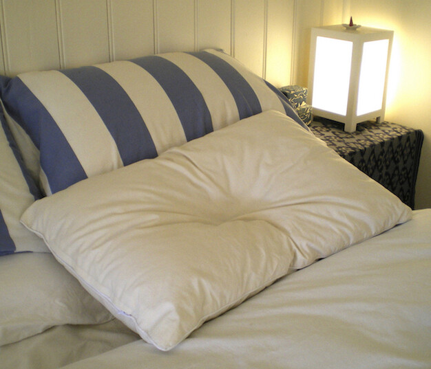 Kapok pillows, malleable and supportive