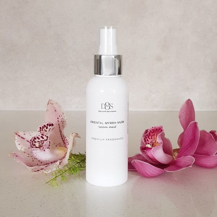White & Silver Room Spray Bottle
