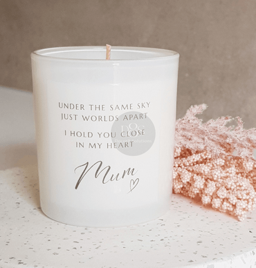 Candle with message