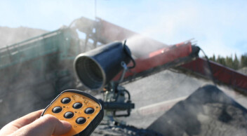 Fog cannon safe operation with remote control handset