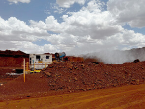 Dust Suppression Cannon on Mine Site