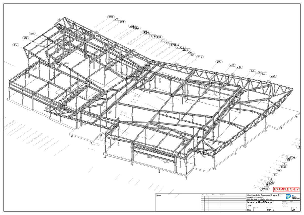 Heatherdale Pavillion TP Steel Detailing