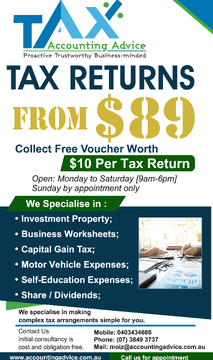 From $89 - $10 free food voucher