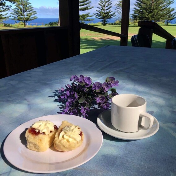 Shot of pastry with a lavender prop