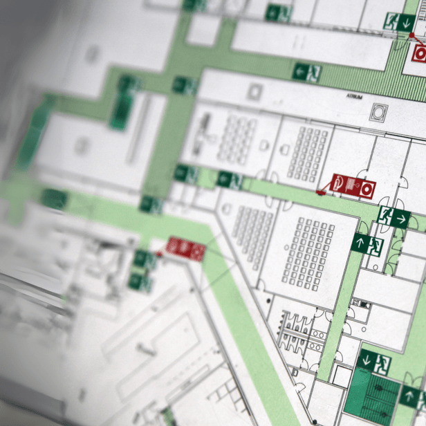 Image of a Fire Safety Floor Plan Fire Service Construction - Holisitic Fire Services