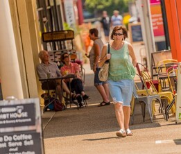 people interacting and shopping in Yarragon