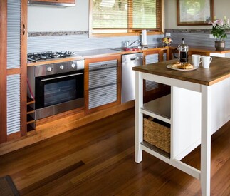 fully equipped kitchen including the island bench