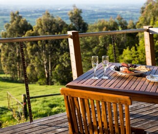 table set up outside for dining