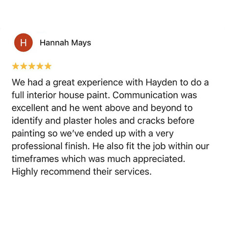 best painters canberra Carly