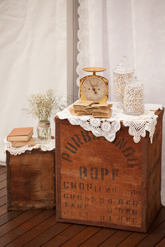 Vintage Tea Chests Rustic Romance