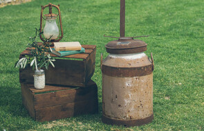 Rustic Welcome Display