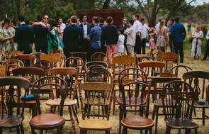 Mismatched Vintage Wooden Chairs
