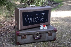 Vintage Suitcase Chalkboard