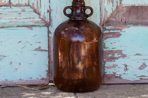 Vintage Amber Demijohn