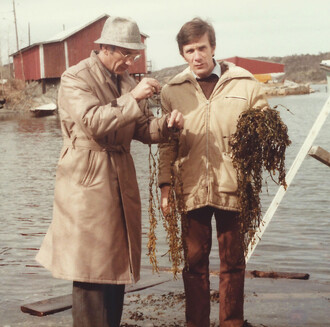 Grahame at the production plant in Norway 1985