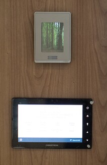 iPad mounted on Tech panel