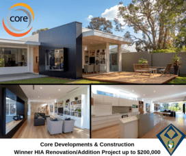 2018 HIA Winner 2018 HIA COLORBOND&reg; steel Matt Perth Housing Awards.
