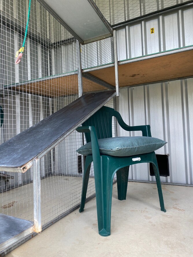 Outside enclosed area