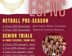 Netball Preseason Details