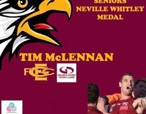 Tim McLennan claims Whitley Medal