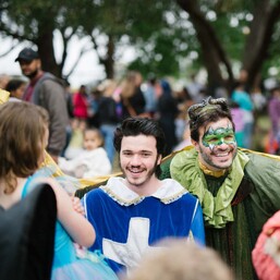 Two Boys Dressed up as Male Fairies