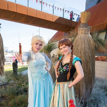 Elsa and Anna Dress Up