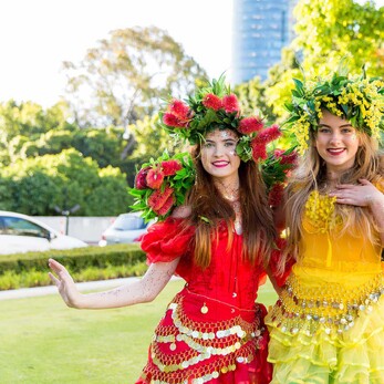 Yellow and Red Sparkly Fairies