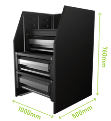 MSXD-1000 - 1000 x 760 x 500mmADJUSTABLE SHELVING$1,090.00