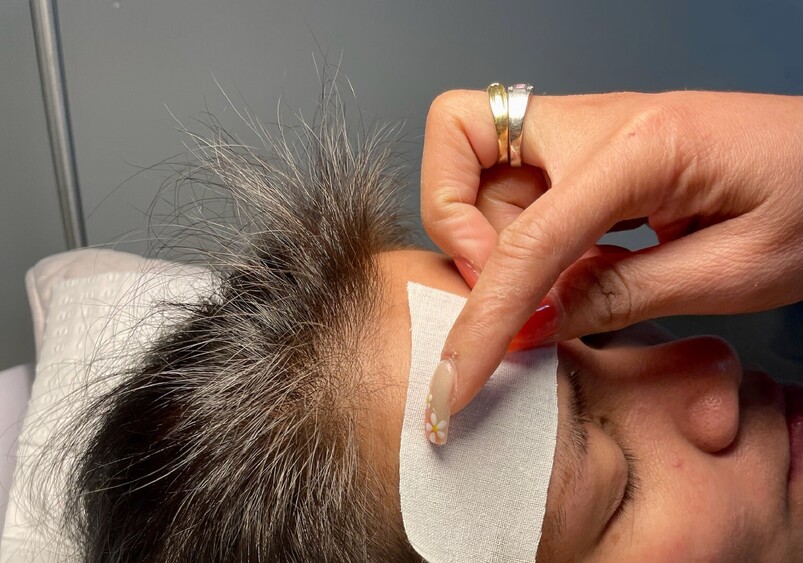 Image of eyebrow waxing treatment at Princess Nails Spa and Beauty