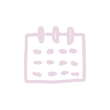hand drawn schedule calendar graphic