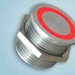 Natural aluminium piezo switch with LED ring
