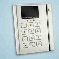 Proximity and swipe card reader piezo keypad