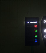 Demonstration of light guide film in two keypads in the dark