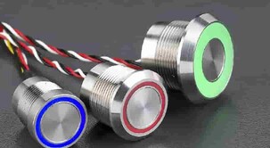 Piezo switch LED rings