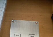 anti-ligature control panel for bathroom operation