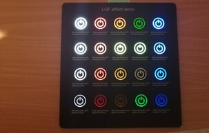 A Membrane sample demonstrating the backlight effect