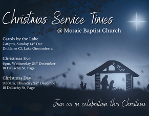 Christmas Service Times