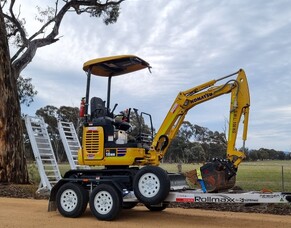 Mini Excavator Hire From OnTrak Rentals!