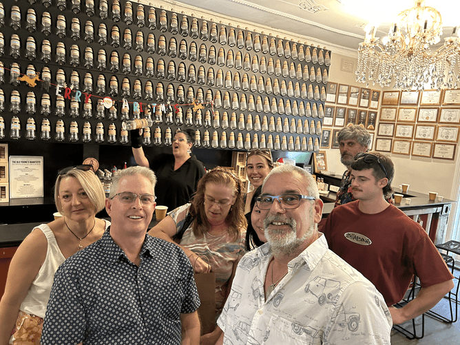 The DEA team sampling gins at Old Youngs Distillery in the Swan Valley, on our Christmas party adventure