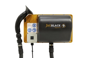 JetBlack Safety wall mounted personnel cleaning station
