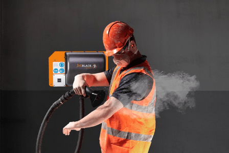 JetBlack Safety personnel cleaning station in use
