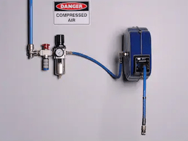 Compressed air wall mounted unit