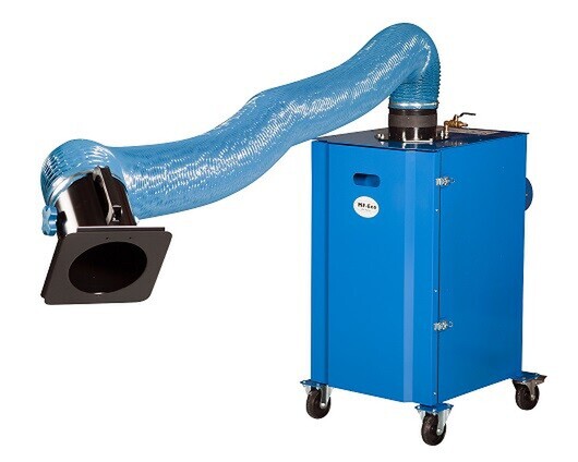 Mobile fume extractor supplements existing dust collection system ...