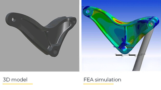 Rocker arm model Castech Solutions