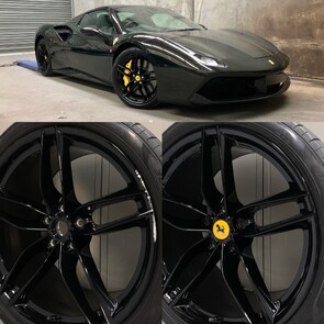 Gloss Black Painted Alloy Mag Wheel Repair
