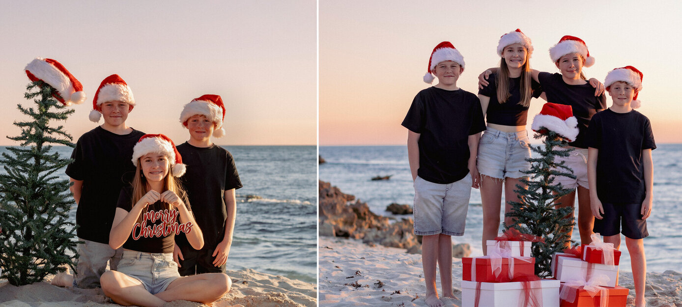 Christmas beach shoot