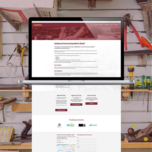 Website design Subiaco Community Mens Shed
