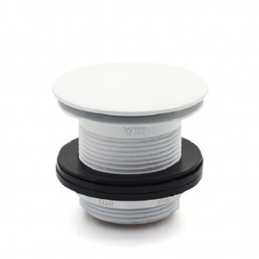 White Dome Bath Waste