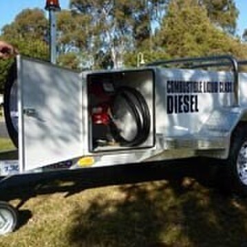 Trailer 1000 litre dosing tank
